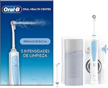 Oral-B Centro De Salud Bucal Irrigador: Irrigador Dental, 1 Cabezal Oxyjet y 1 Cabezal Water Jet, Regalos Orginales